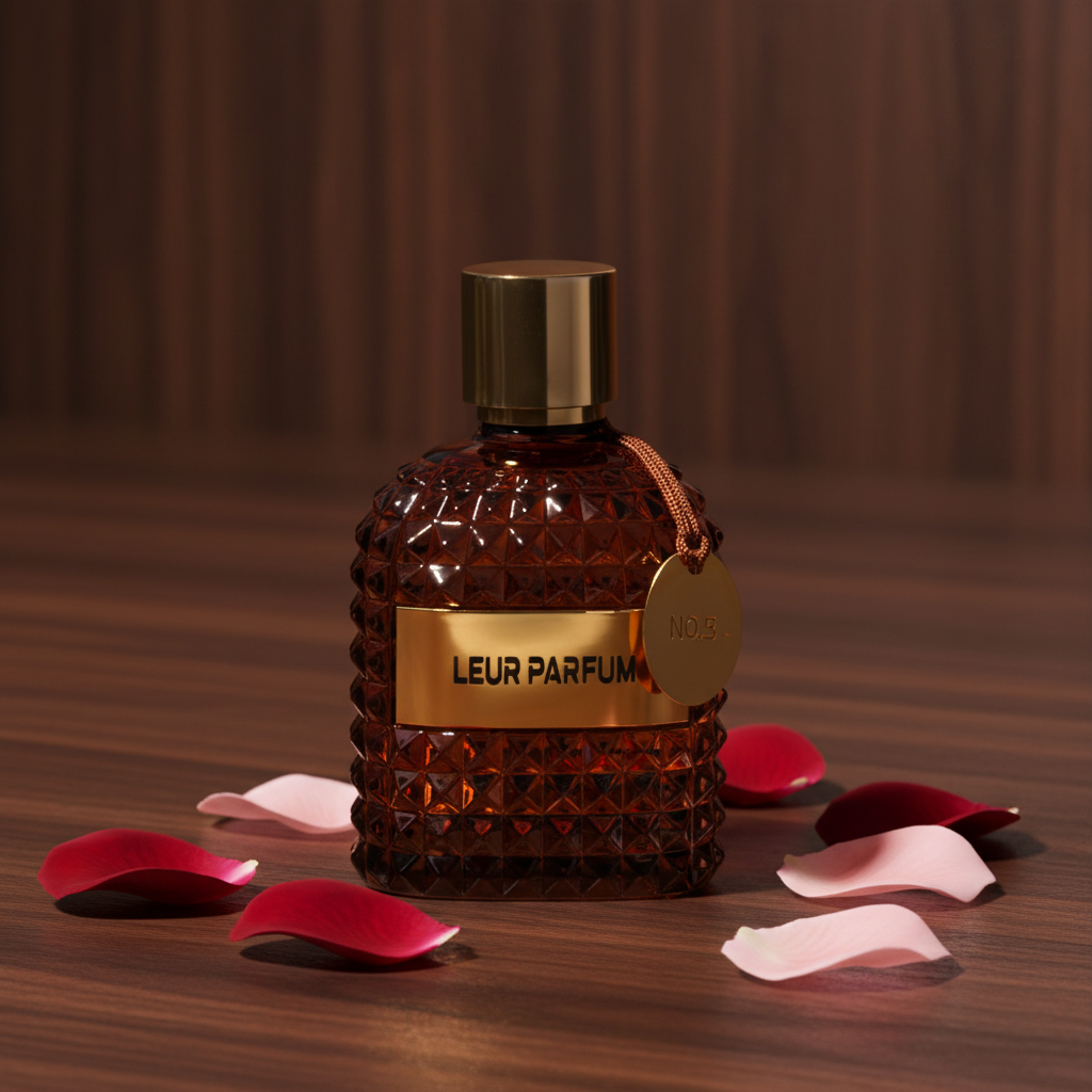 LEUR PARFUM No.5 - Dark Wood Background