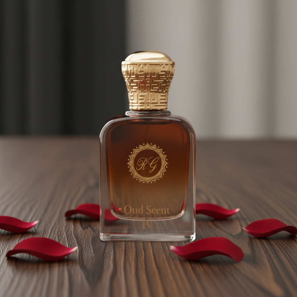 Oud scent No.4 - Dark Wood Background